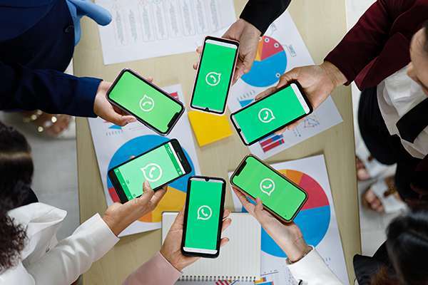 Powerful WhatsApp marketing software illustration for customer engagement